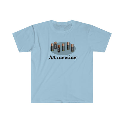 Sobriety t-shirt - "AA meeting" Unisex Softstyle T-Shirt