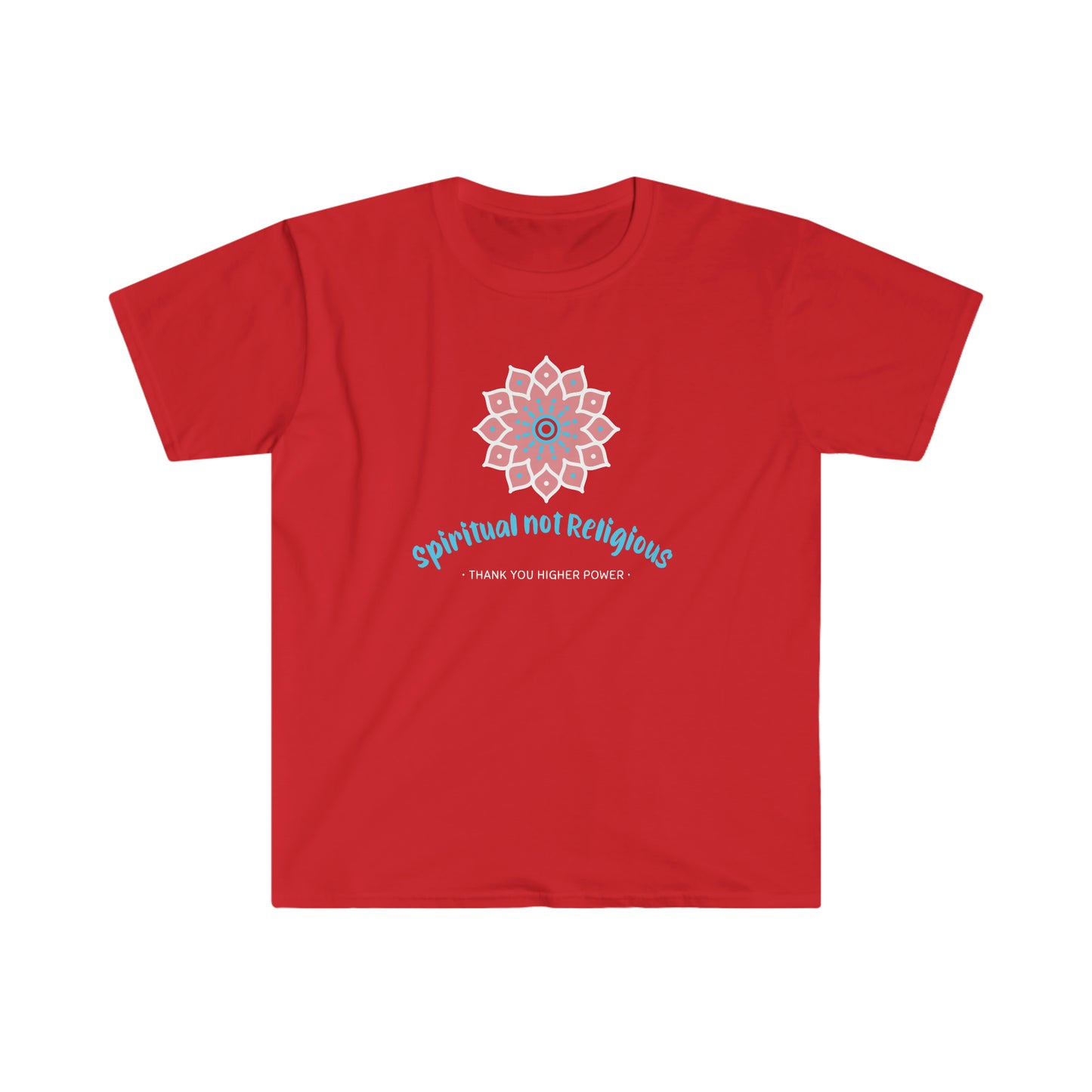 Spiritual Not Religious Unisex Softstyle T-Shirt for sober people in recovery