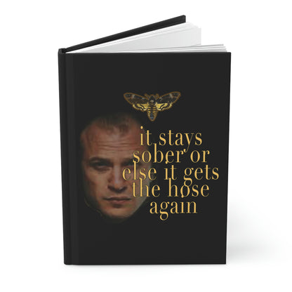 Recovery Journal, Silence of the Lambs step work notebook for sober people in recovery, hardcover