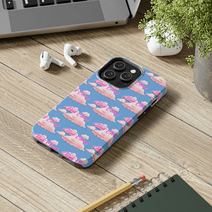 Pink Cloud tough Phone Case, Case-Mate for people in recovery
