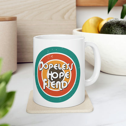 Dopeless Hope Fiend Ceramic Mug 11oz for sober people in recovery