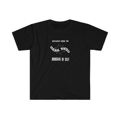 Bondage of Self Unisex Softstyle T-Shirt for sober people in recovery