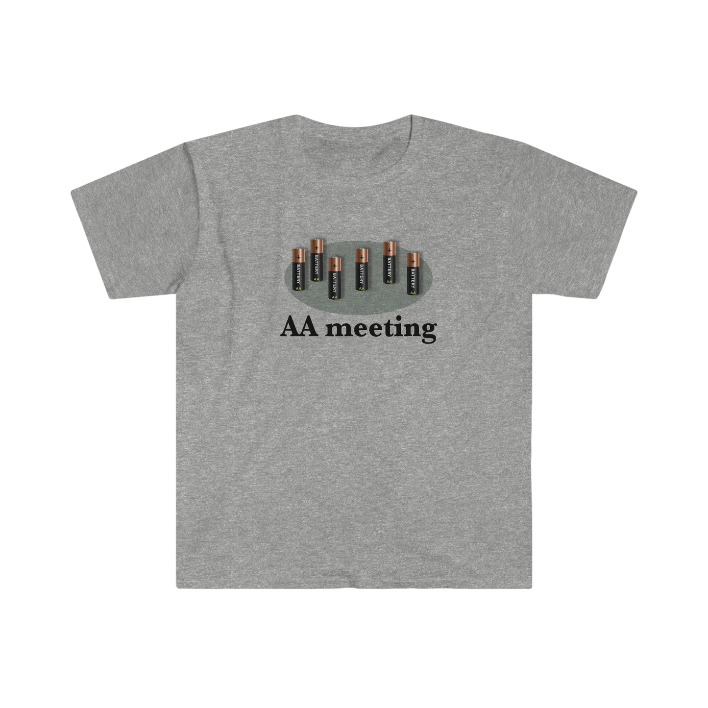 Sobriety t-shirt - "AA meeting" Unisex Softstyle T-Shirt