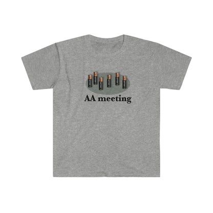 Sobriety t-shirt - "AA meeting" Unisex Softstyle T-Shirt