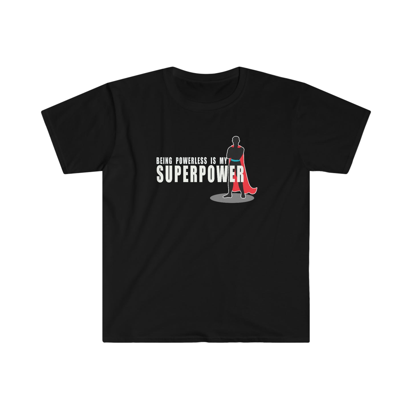 Sobriety t-shirt: Superpower Unisex Softstyle T-Shirt for sober people in recovery