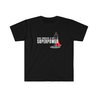 Sobriety t-shirt: Superpower Unisex Softstyle T-Shirt for sober people in recovery