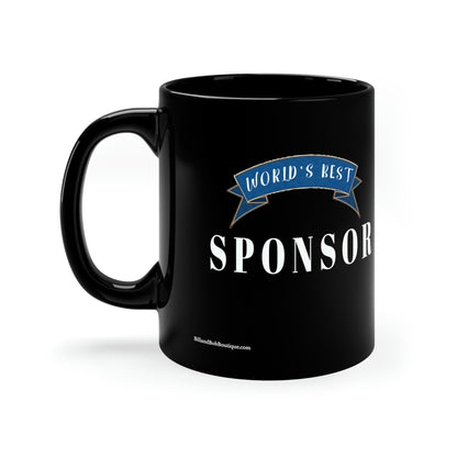 Sobriety Mug : World's Greatest Sponsor 11oz Black Mug, great gift for 12 step sponsors