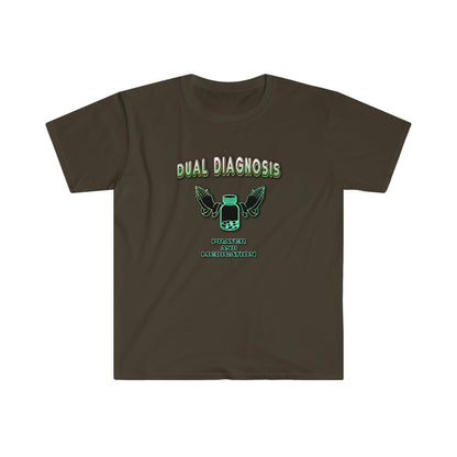 Dual Diagnosis Sober / Recovery / Unisex Softstyle T-Shirt