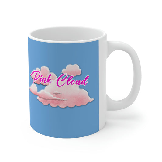 Pink Cloud Ceramic Mug 11oz, great gift for any sober person