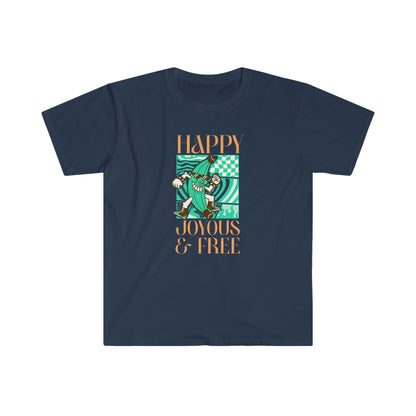 Happy Joyous & Free Unisex Softstyle T-Shirt