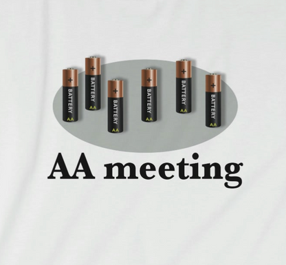 Sobriety t-shirt - "AA meeting" Unisex Softstyle T-Shirt