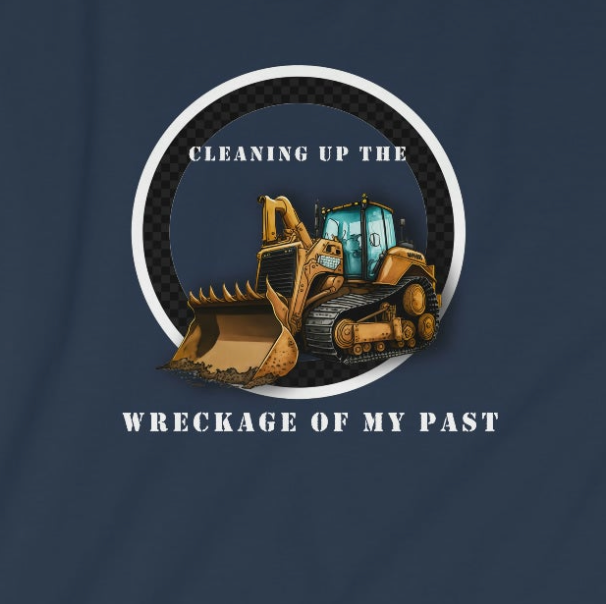 Wreckage of my Past Unisex Softstyle T-Shirt for sober people in recovery