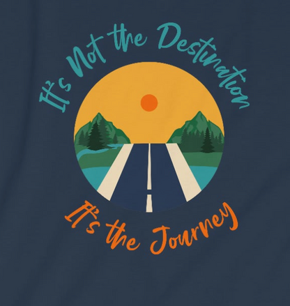 Sobriety t-shirt: It's Not The Destination Unisex Softstyle T-Shirt for sober people in recovery