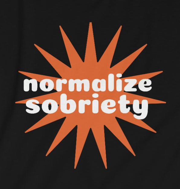 Sobriety t-shirt: Normalize Sobriety Unisex Softstyle T-Shirt for sober people in recovery