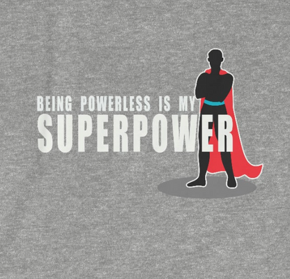 Sobriety t-shirt: Superpower Unisex Softstyle T-Shirt for sober people in recovery