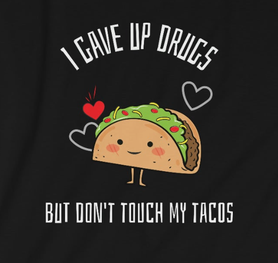 Tacos Unisex Softstyle T-Shirt for clean and sober people in recovery