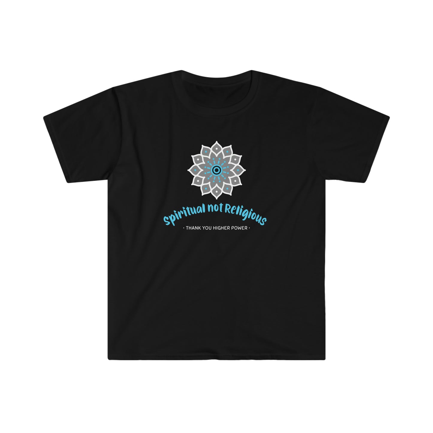 Spiritual Not Religious Unisex Softstyle T-Shirt for sober people in recovery