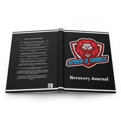 Sober & Savage Hardcover Recovery Journal Matte