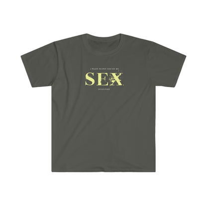 Sex Inventory Unisex Softstyle T-Shirt for sober people in recovery