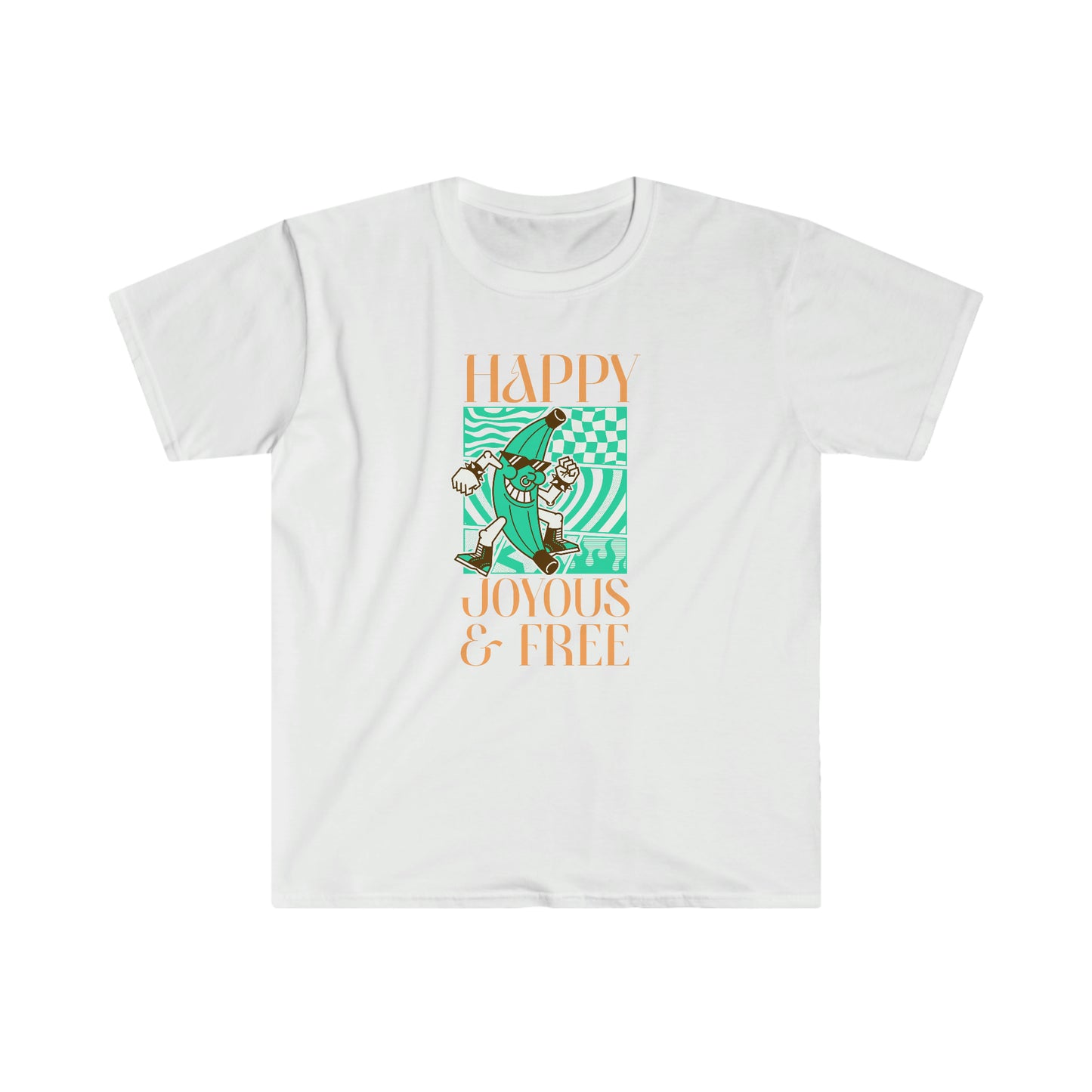 Happy Joyous & Free Unisex Softstyle T-Shirt