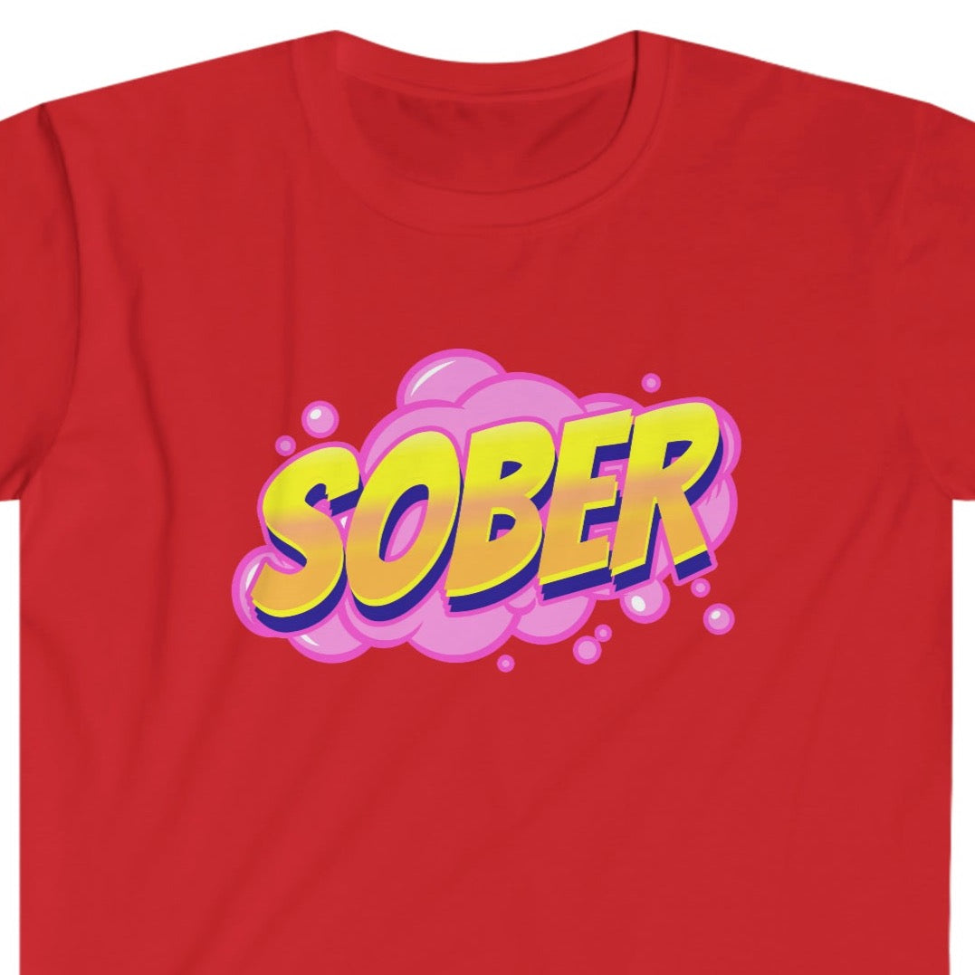 Sober Unisex Softstyle T-Shirt for people in recovery