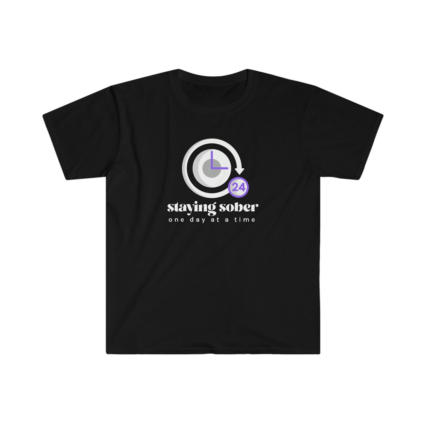 Staying Sober One Day at a Time Unisex Softstyle T-Shirt