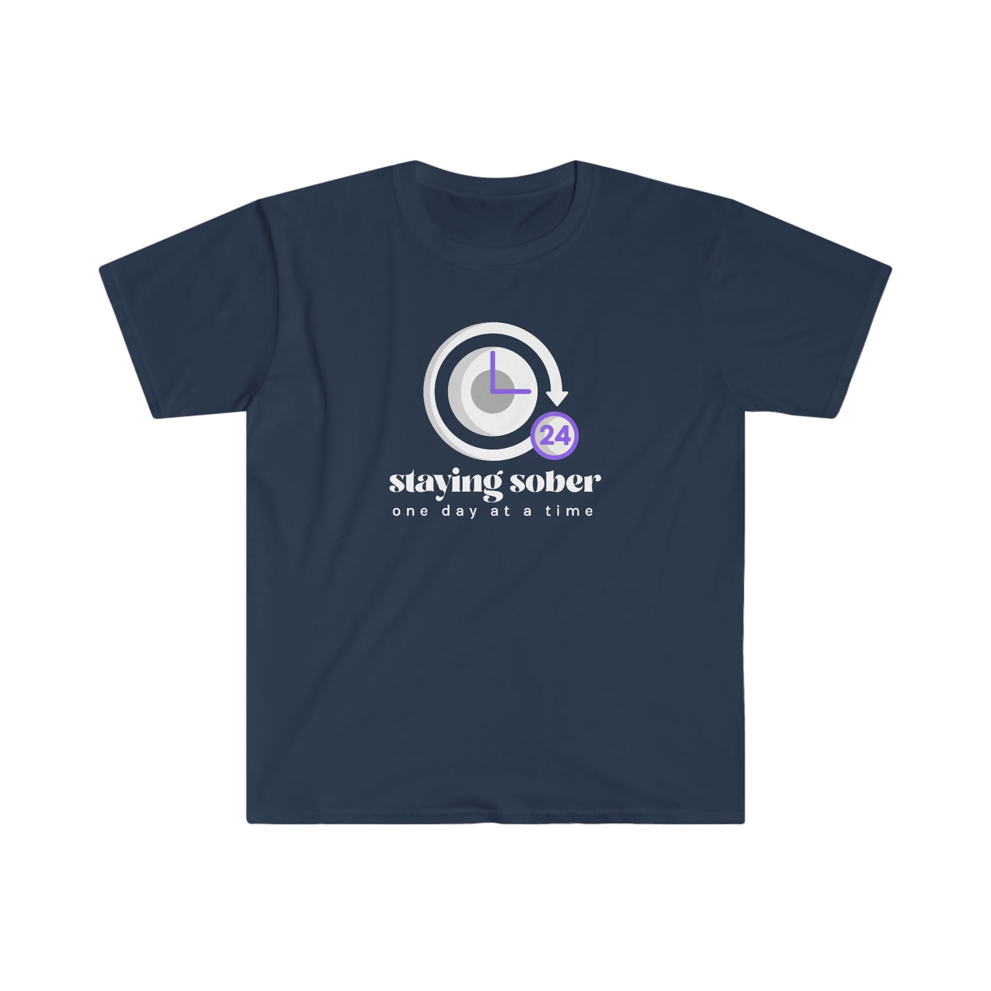 Staying Sober One Day at a Time Unisex Softstyle T-Shirt