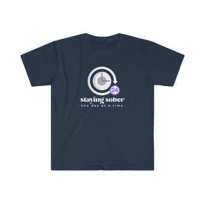 Staying Sober One Day at a Time Unisex Softstyle T-Shirt