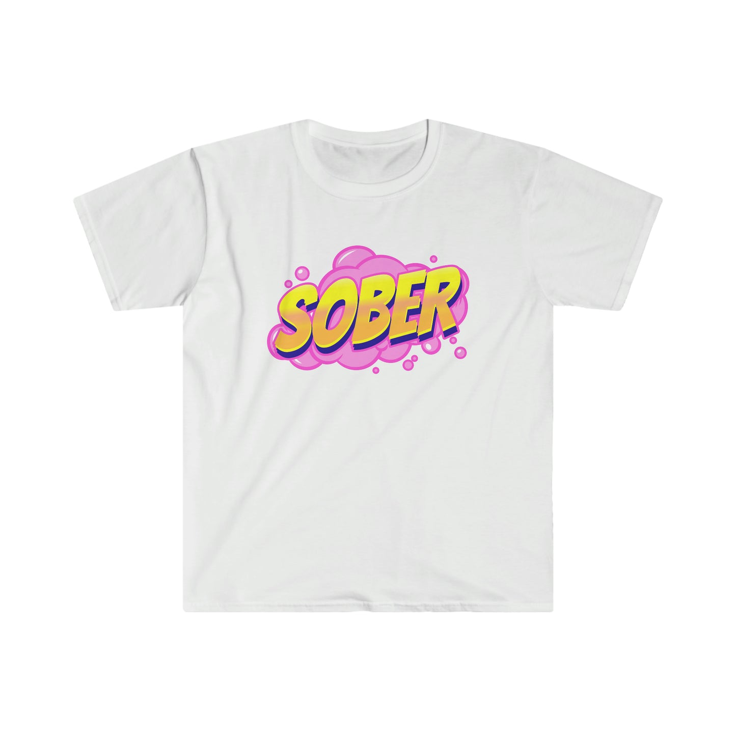 Sober Unisex Softstyle T-Shirt for people in recovery